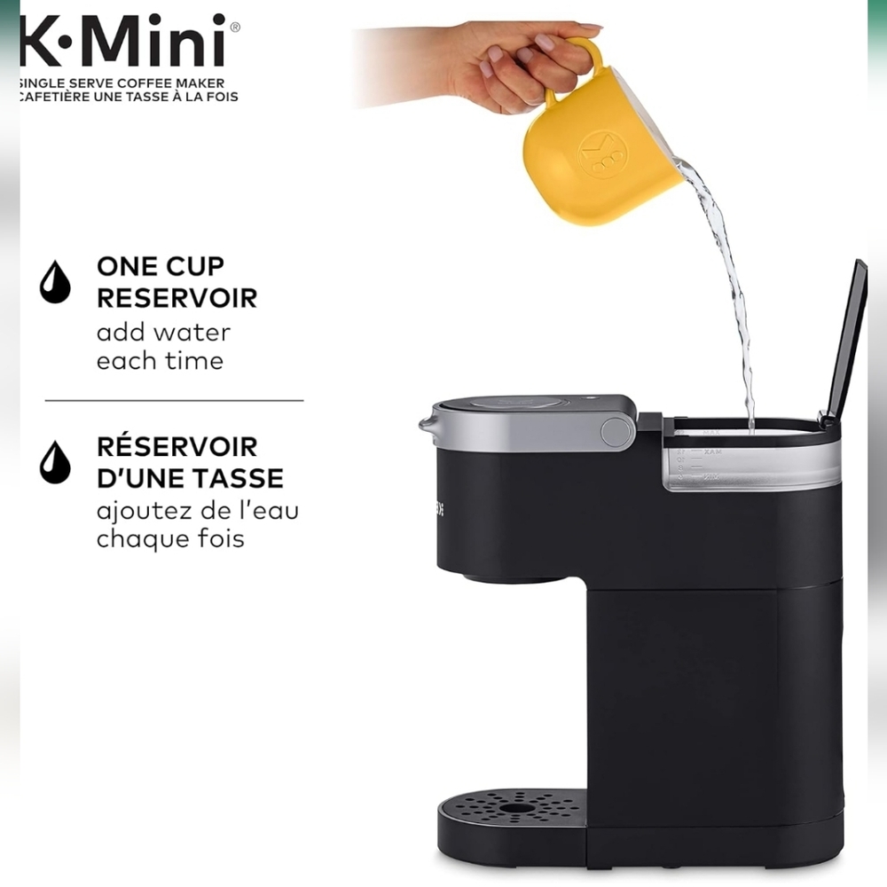 Keurig Matte Black Hot Beverage K-Mini Single Serve Coffee Maker K-Cup - Picture 3 of 16